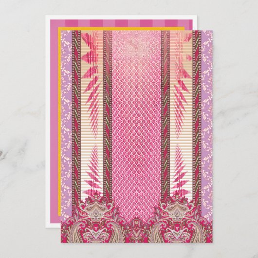 誕生日、卒業式 & 結婚式の招待状オンライン 案内状 (正面/裏面)