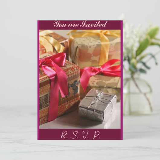 誕生日、卒業招待状 招待状 (スタンド正面)