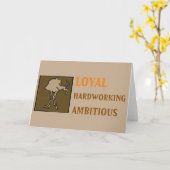 誕生日〔占星術の〕十二宮図サイン個性山羊座カード カード (黄色い花)