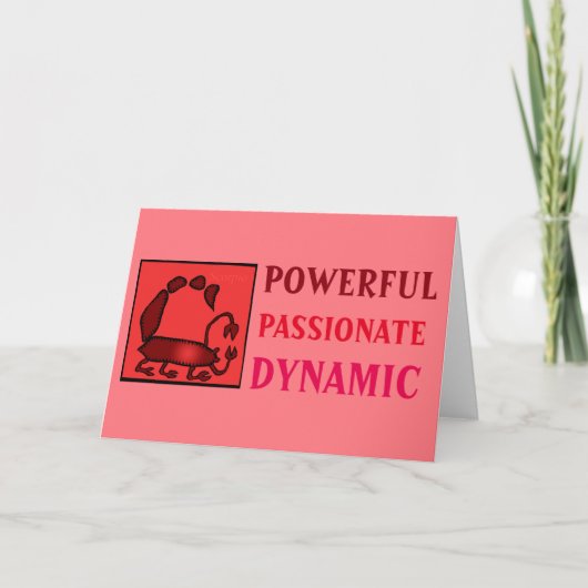 誕生日〔占星術の〕十二宮図サイン個性蠍座カード カード (正面)