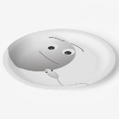 誕生日，卵，精子，ハッピーバースデー，愛 ペーパープレート (アングル)