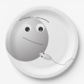 誕生日，卵，精子，ハッピーバースデー，愛 ペーパープレート (正面)