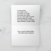 誕生日/友人/ポエムカード カード (内部)