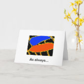 誕生日/友人/ポエムカード カード (黄色い花)