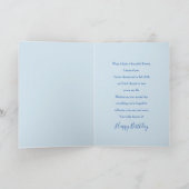 誕生日，友人，庭園から美しい花 カード (内部)