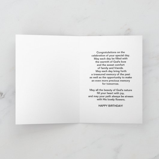 誕生日、叔母さん、桜、ピンクおよび緑 カード (内部)