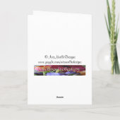 誕生日/叔母親愛黄色のバラへ カード (裏面)