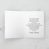 誕生日 – 叔母 – 明るい赤紫色ORCHIS カード (内部)