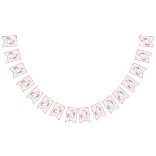 誕生日.可愛いユニコーン。 バンティングフラッグ