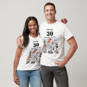 誕生日 名前 年齢 フォトコラージュ Tシャツ (ユニセックス)