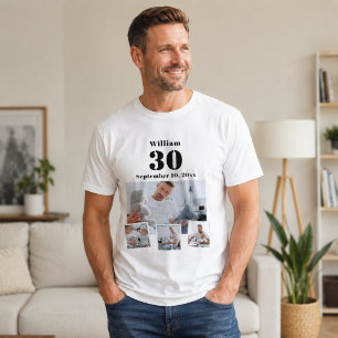 誕生日 名前 年齢 フォトコラージュ Tシャツ