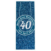 誕生日(名前、年齢、日付ワインボトル) ワインギフトバッグ (裏面)