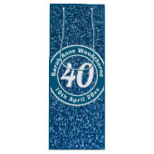 誕生日(名前、年齢、日付ワインボトル) ワインギフトバッグ (正面)