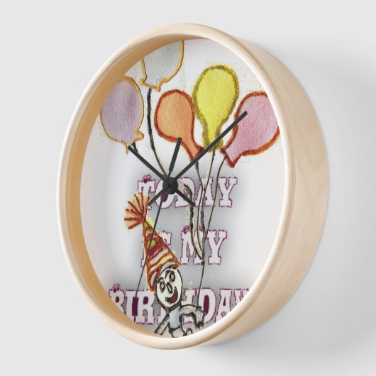 誕生日 壁時計 (傾斜)