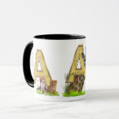 誕生日 – 大文字モノグラム – 文字A マグカップ (正面左)
