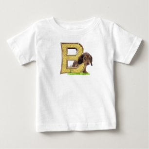 誕生日 – 大文字モノグラム – 文字B ベビーTシャツ