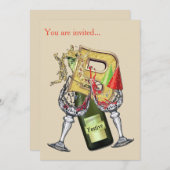 誕生日 – 大文字モノグラム – 文字B 招待状 (正面/裏面)