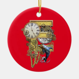 誕生日 – 大文字 – Eアートトートバッグ セラミックオーナメント