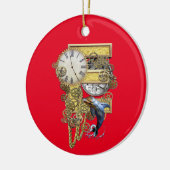 誕生日 – 大文字 – Eアートトートバッグ セラミックオーナメント (左)