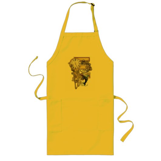 誕生日 – 大文字 – Eアート ロングエプロン (正面)