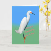 誕生日，夫，手足の雪の緑 カード (黄色い花)