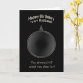 誕生日 – 夫 – 銃 – 狙い – 恋 カード (黄色い花)