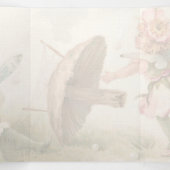 誕生日、妖精、バルーン、3倍 三つ折り案内状 (内部中)