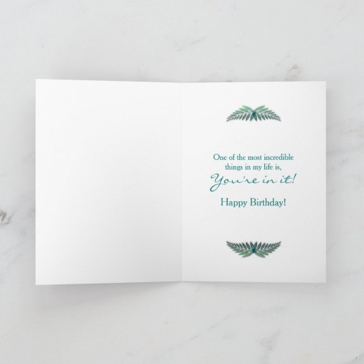 誕生日 – 姉妹 – 私の生活であなたは幸せ カード (内部)