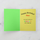 誕生日,姪,カエル,万華鏡のように千変万化するパターンコレクション カード (内部)