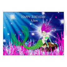 誕生日、姪、深い海の人魚