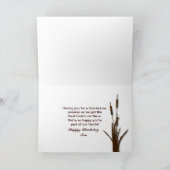 誕生日 – 娘婿 – 鹿狩り カード (内部)