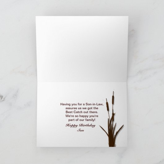 誕生日 – 娘婿 – 鹿狩り カード (内部)