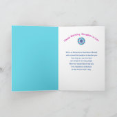 誕生日、娘、モチカラフルフ カード (内部)