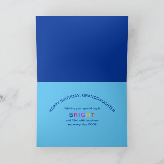 誕生日、孫娘、ドラゴン万華鏡のように千変万化するパターングループ カード (内部)