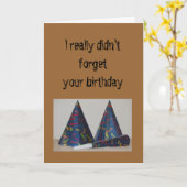 誕生日 – 実際にはお誕生日で忘れはありません カード (黄色い花)