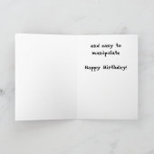 誕生日-小さな女の子の時から カード (内部)