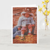 誕生日-小さな女の子の時から カード (黄色い花)