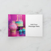 誕生日 小サイズ、4" x 5.6" カード (内部)