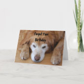 誕生日-忘れ誕生日 カード (正面)