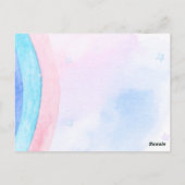 誕生日 恐竜 レースカー 男の子 赤 レース キッズ 名前 ポストカード (裏面)