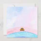 誕生日 恐竜 レースカー 男の子 赤 レース 子供 名前 サンキューカード (裏面)