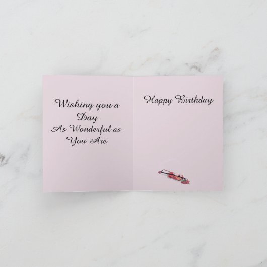 誕生日：愛の音楽 カード (内部)