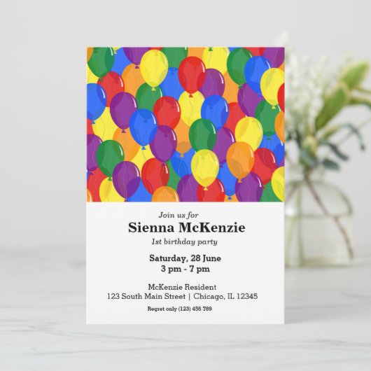 誕生日 招待状 (スタンド正面)