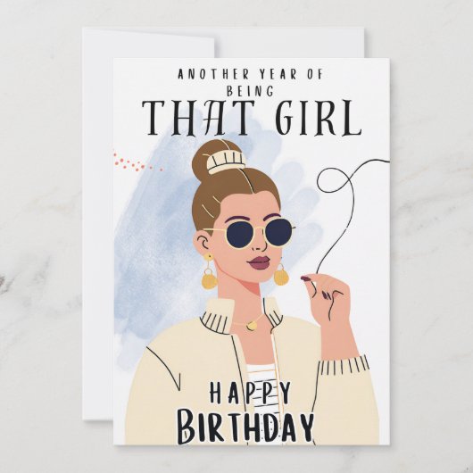 誕生日 招待状 (正面)