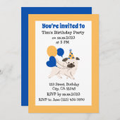 誕生日 招待状 (正面/裏面)