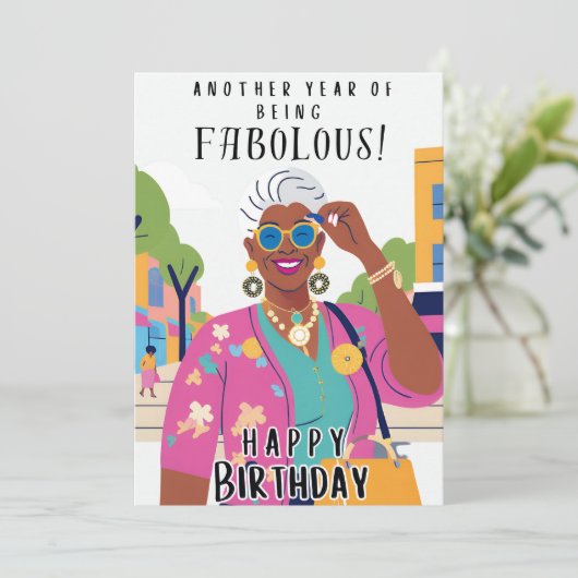 誕生日 招待状 (スタンド正面)