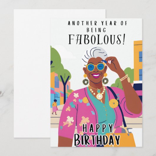 誕生日 招待状 (正面/裏面)