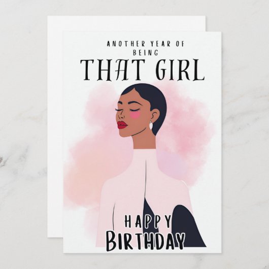 誕生日 招待状 (正面/裏面)