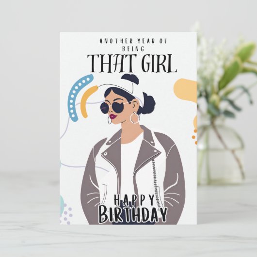 誕生日 招待状 (スタンド正面)