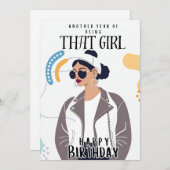 誕生日 招待状 (正面/裏面)